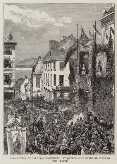 Instalação do Cardeal Taschereau no Quebec, o Cardeal abençoa o Povo (gravação) de English School