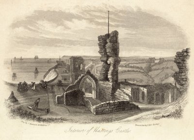 Interior, de, hastings, castelo de English School