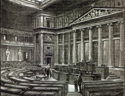 Interior, de, casas parlamento, viena, de, &39;Leisure,&39;, 1891 de English School