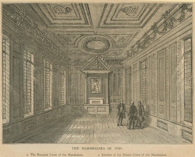 Interior, de, palácio, corte, de, a, Marshalsea, prisão de English School