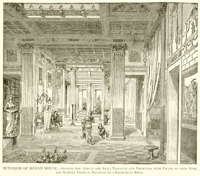 Interior da casa romana de English School