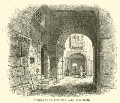 Interior, de, st stephens, portão, jerusalém de English School
