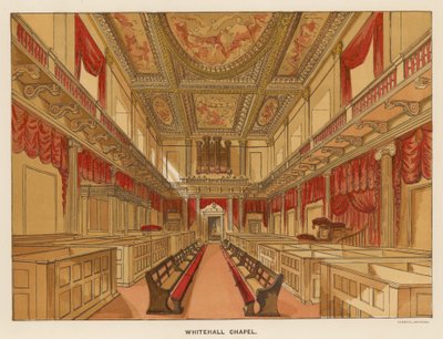 Interior, de, whitehall, capela de English School