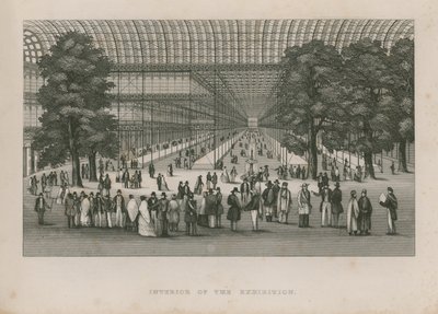 Interior da Grande Exposição, 1851 de English School