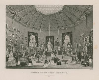 Interior da Grande Exposição, 1851, Departamento de Zollverein de English School