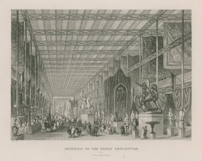 Interior da Grande Exposição, 1851, do Templo de Dantes de English School