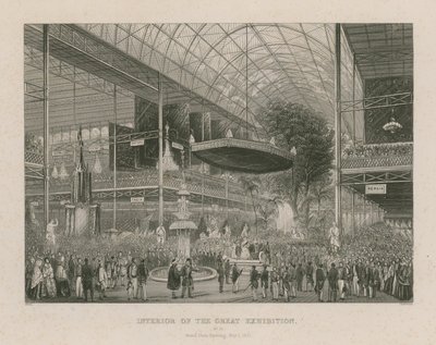 Interior da Grande Exposição, Grand State Opening, 1 de maio de 1851 de English School