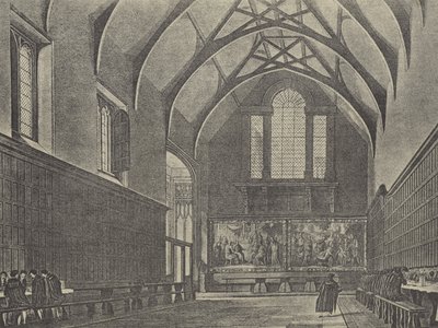 Interior do Salão, 1816 (gravura) de English School