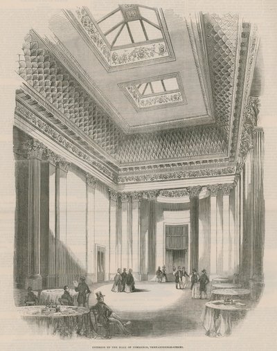 Interior do Salão do Comércio de English School
