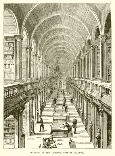 Interior da Biblioteca, Trinity College de English School