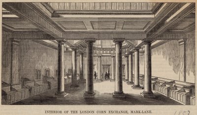 Interior do London Corn Exchange, Mark Lane de English School