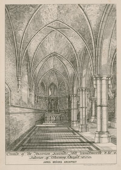 Interior da capela da manhã de English School