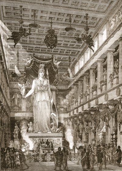 Interior do Partenon, restaurado de English School