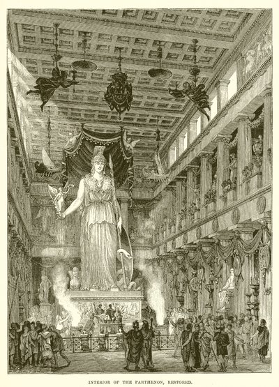 Interior do Partenon, restaurado de English School
