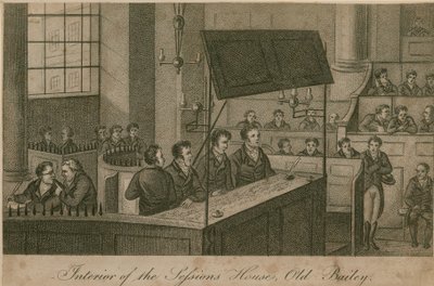 Interior da Casa das Sessões, Old Bailey de English School