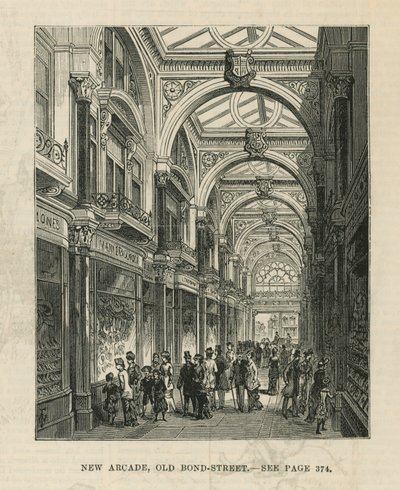 Interior da nova arcada na Old Bond Street de English School