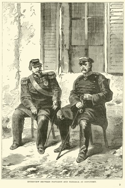 Entrevista entre Napoleão e Bismarck em Donchery, setembro de 1870 de English School