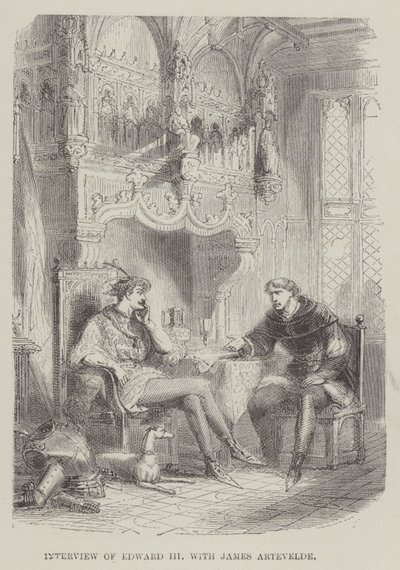 Entrevista de Edward III com James Artevelde (gravura) de English School