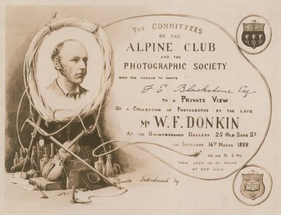 Convite do Clube Alipine e da Sociedade Fotográfica de English School