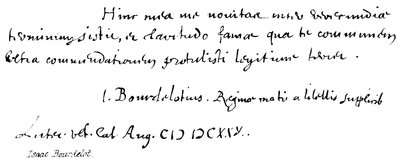 Isaac Bourdelot de English School