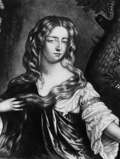 Isabella Duquesa de Grafton (1667-1723) Ilustração de &39;Retratos de Personagens Ilustres na História Britânica&39;, (mezzotint) de English School