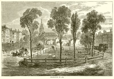 Islington em 1780 de English School