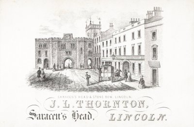 JL Thornton, cabeça de sarracenos e pedra, Lincoln de English School
