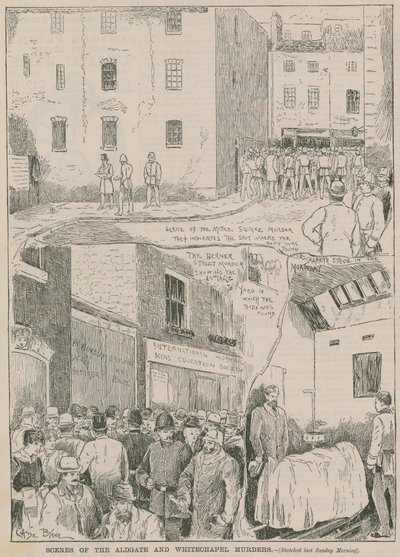 Jack, o Estripador: Cenas dos assassinatos de Aldgate e Whitechapel de English School