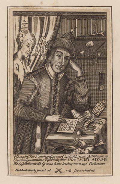 Jacko Adams, astrólogo de Clerkenwell Green, Londres de English School