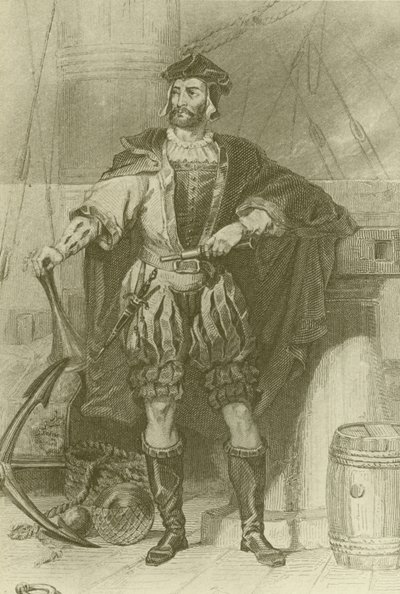Jacques Cartier (1494-1557, explorador francês de English School