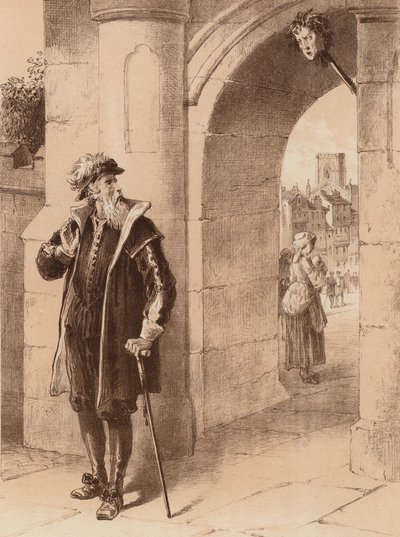 James Bird, "O seu Pai, um dia, passando e vendo o rosto do seu Filho" (litografia) de English School