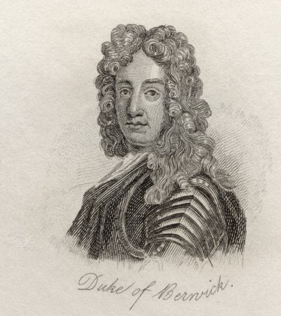 James FitzJames, 1º Duque de Berwick, do &39;Crabb&39;s Historical Dictionary&39;, publicado em 1825 de English School
