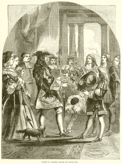 James II despedir-se de Luís XIV de English School