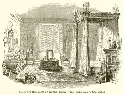 James é quarto de cama em Knole, Kent de English School