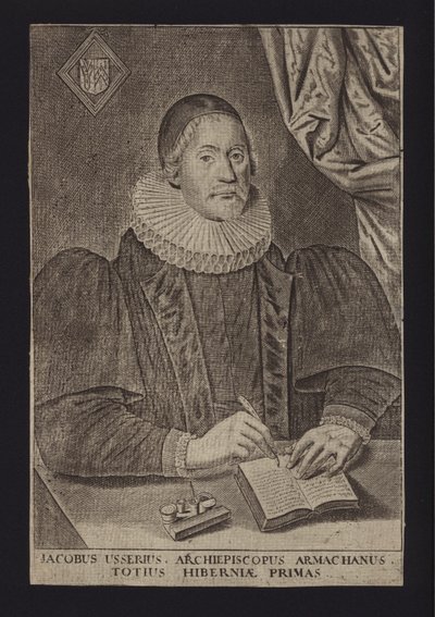 James Ussher, clérigo protestante irlandês (gravura) de English School