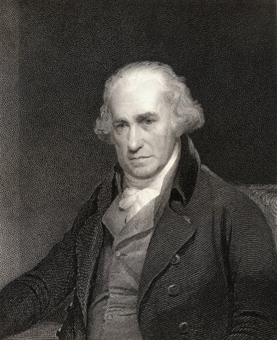James Watt (1736-1819) da Gallery of Portraits, publicado em 1833 de English School