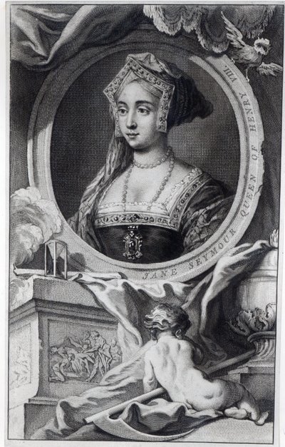 Jane Seymour, gravada por Jacobus Houbraken, 1746 de English School
