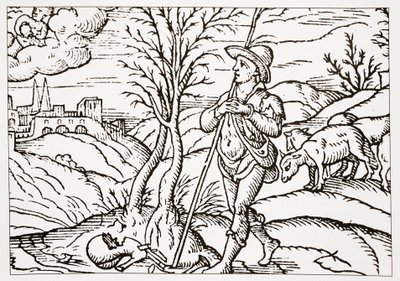 Janeiro, de Spensers The Shepherds Calendar, 1579 de English School