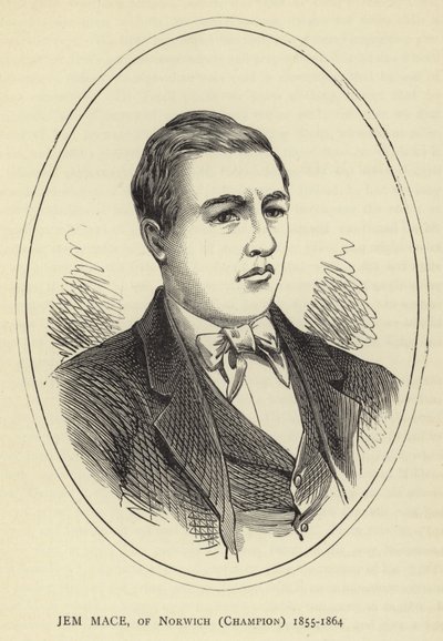Jem Mace, de Norwich, campeão, 1855-1864 de English School