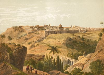 Jerusalém da estrada para Betânia de English School