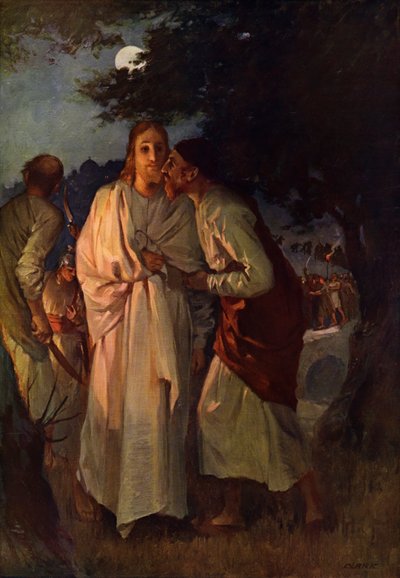 Jesus e Judas (cor litho) de English School