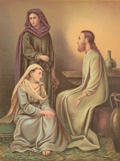 Jesus Cristo na casa de Marta e Maria de English School
