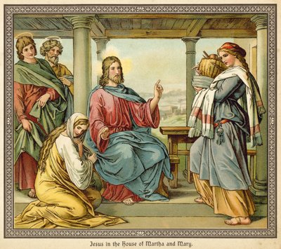 Jesus na casa de Marta e Maria de English School
