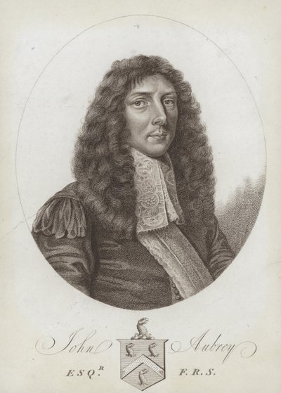 John Aubrey, antiquário Inglês, filósofo natural e autor de English School