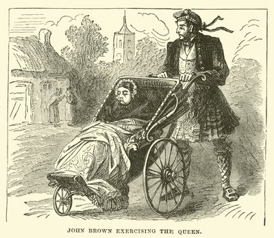 John Brown exercitando a rainha de English School