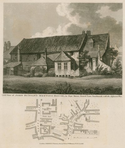John Bunyans casa de reunião, Zoar Street, Gravel Lane, Southwark de English School