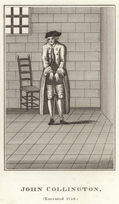 John Collington, executado em 1750 de English School