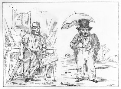 John Dobbs na Inglaterra e na Índia do Sketchbook de Delhi de English School