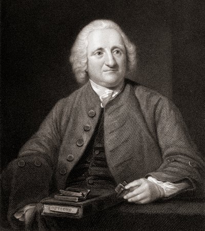 John Dollond (1706-61) da Gallery of Paintings, publicado em 1833 de English School