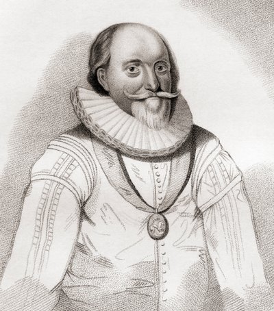 John Erskine, 2nd/19th Earl of Mar, c.1558 1634. político escocês. De Iconographia Scotica ou Portraits of Illustrious Persons of Scotland, publicado em 1797. de English School